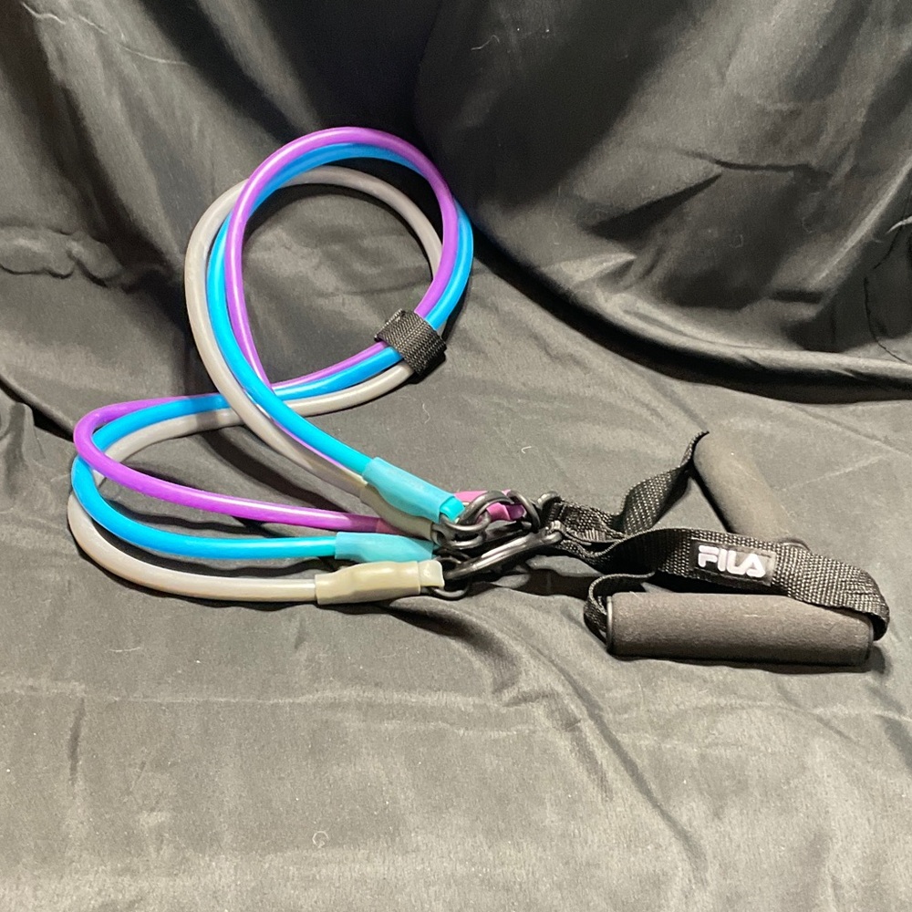 Fila Multi-Color Resistance Bands with Handles